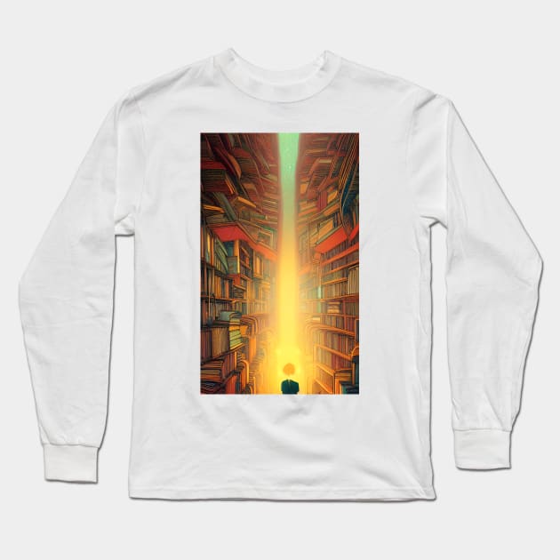 Hygge Library for Bookworm - Find me at the library antique vintage Long Sleeve T-Shirt by PsychicLove